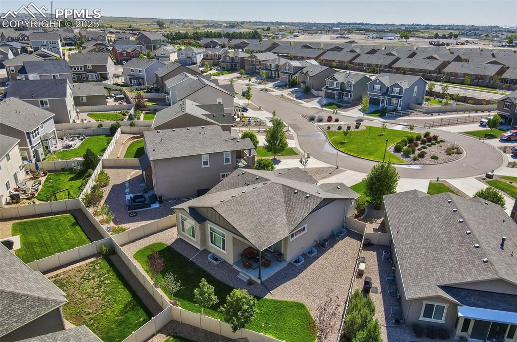 Image 26 of 31: Aerial view featuring a residential view