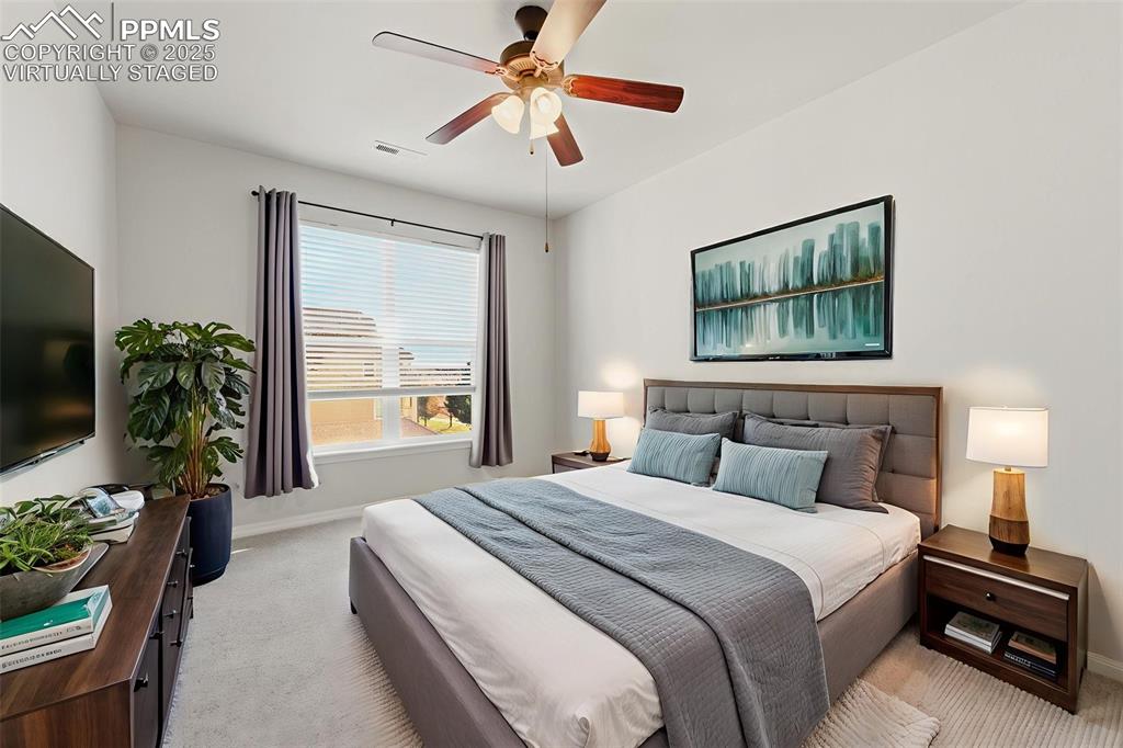 Image 14 of 39: Virtually staged bedroom