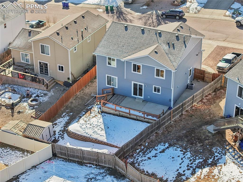 Image 31 of 37: View of snowy aerial view