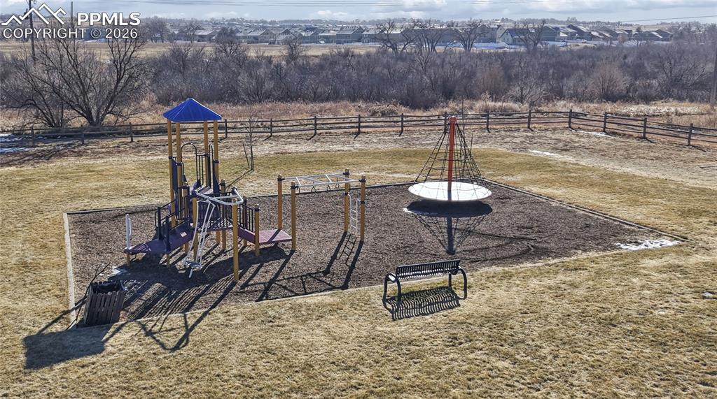 Image 35 of 37: View of yard featuring a playground