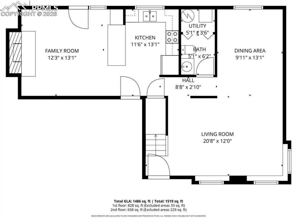Image 29 of 30: Main Level Floor Plan!