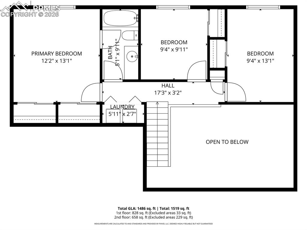 Image 30 of 30: Upper Level Floor Plan!