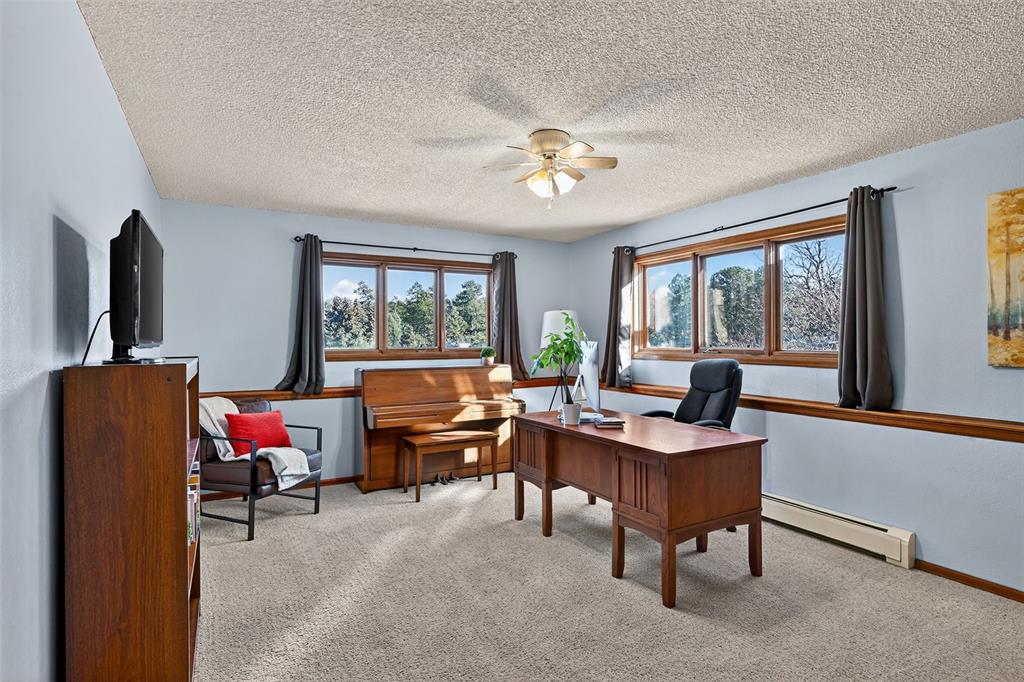 Image 45 of 48: Fourth bedroom with more views and room for any activity!