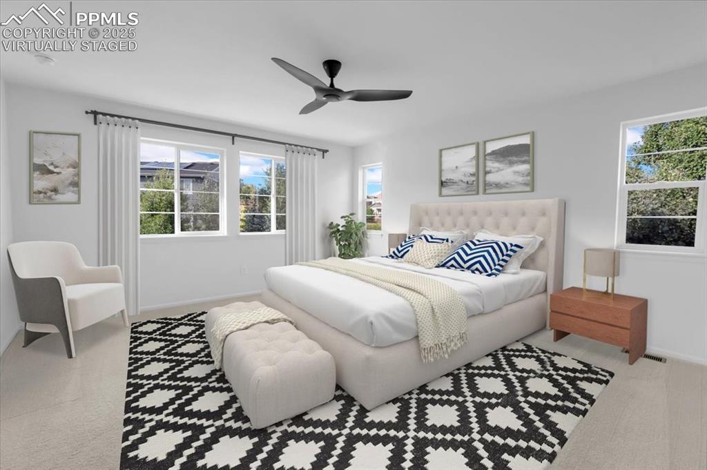 Image 21 of 36: Virtually staged Primary Bedroom