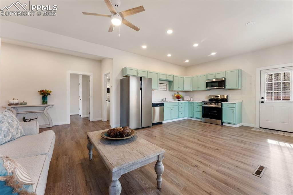Image 8 of 42: Brand new luxury vinyl flooring and appliances