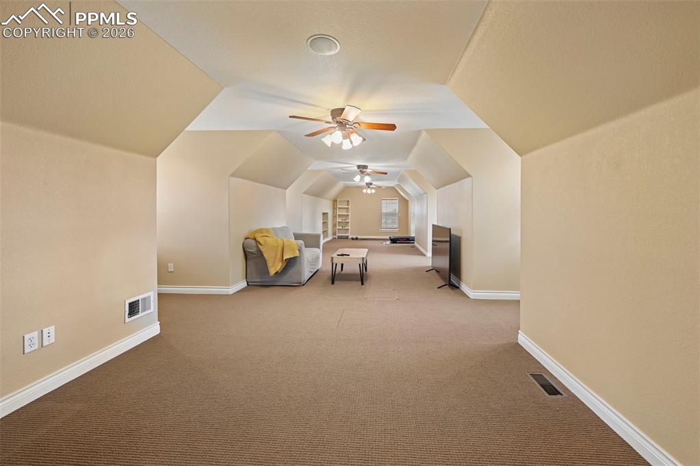 Image 30 of 50: Bonus finished flex room above garage. 