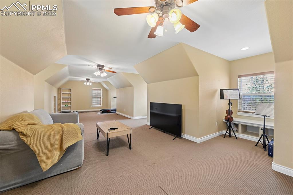 Image 31 of 50: Bonus room above garage. Great flex space