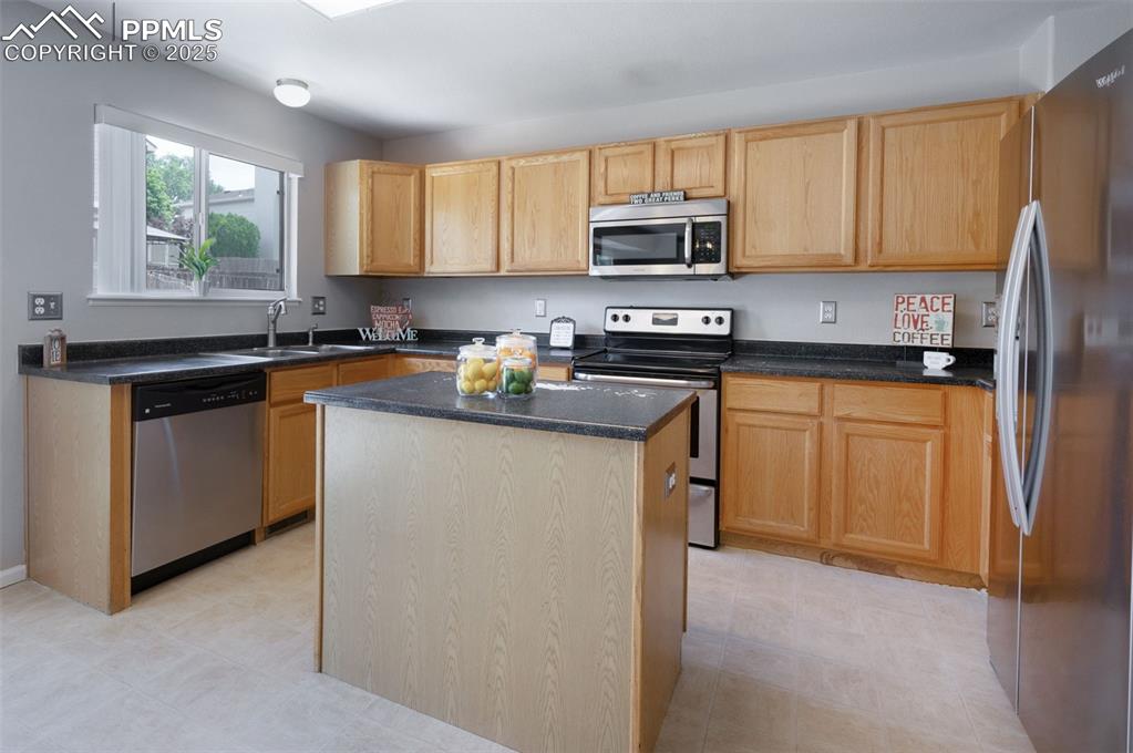 Image 2 of 37: Stainless steel appliances and sink