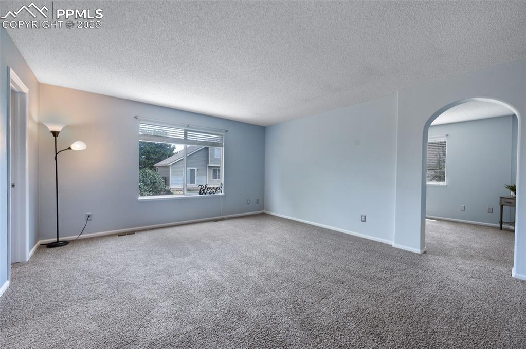 Image 3 of 37: New carpet, new trim paint, walk in closet, five piece master bath, and bon