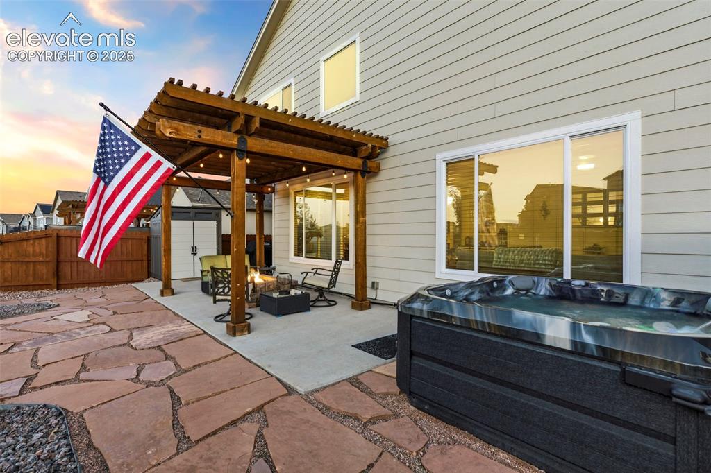 Image 36 of 45: Dine al fresco or enjoy gorgeous mountain sunset views from the comfort and