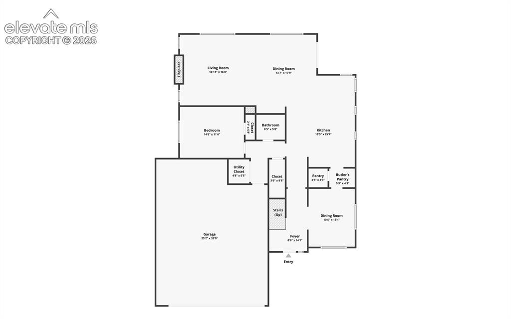 Image 44 of 45: Main Level Floor Plan