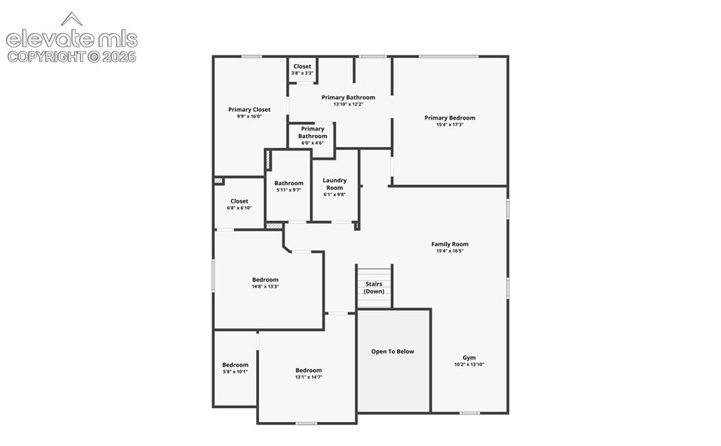 Image 45 of 45: Upper Level Floor Plan