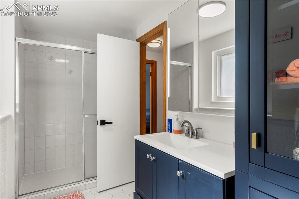 Image 31 of 46: Update basement 3/4 bath.