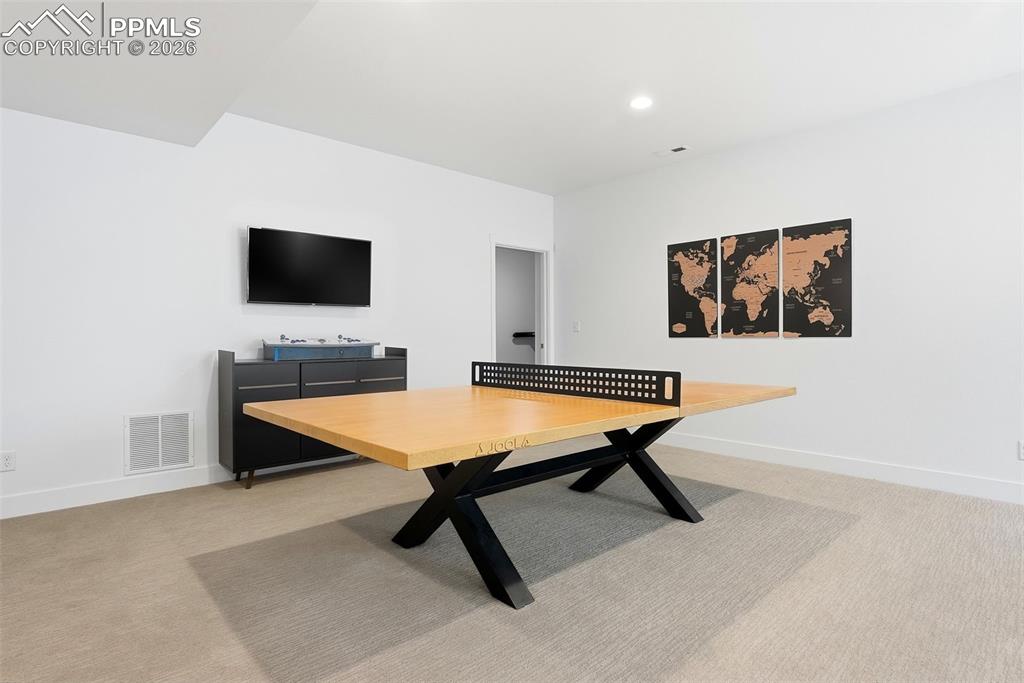 Image 23 of 44: Basement Rec Room