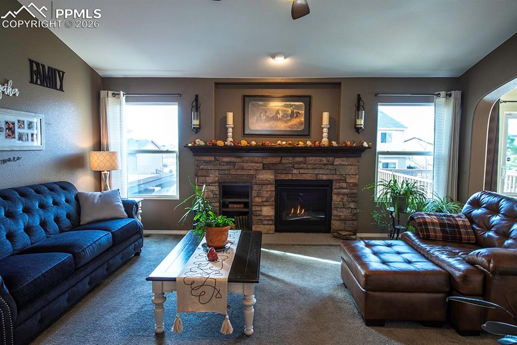 Image 11 of 47: Fireplace in Living room