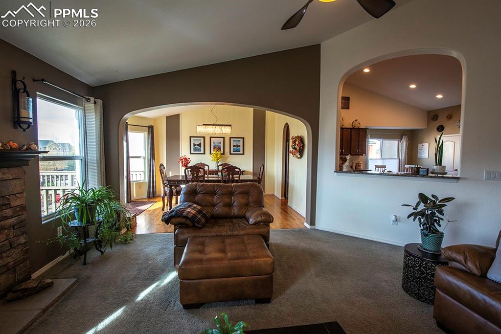 Image 12 of 47: Living room to Dining room