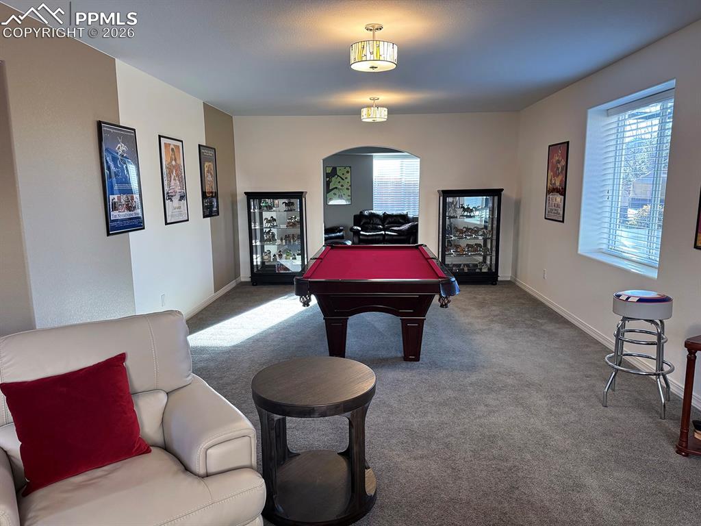 Image 36 of 47: Great room with Theater room at end