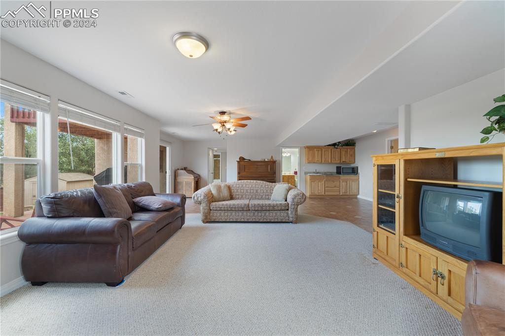 Image 38 of 49: Basement family room