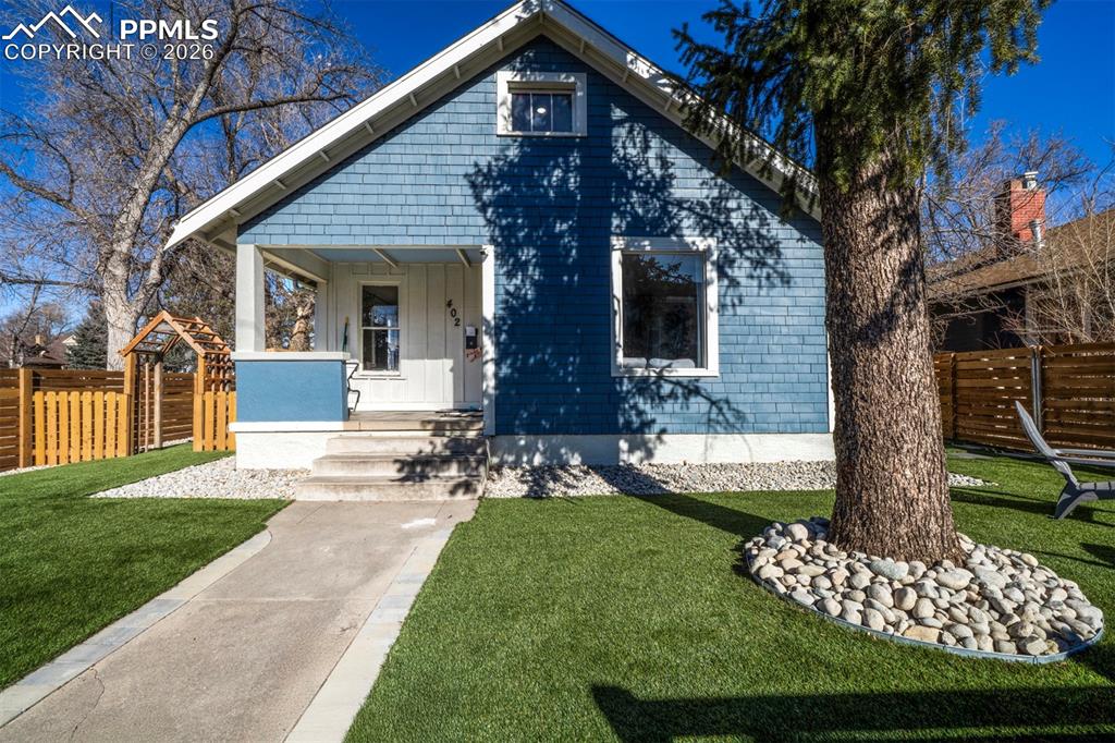 Caption: Front of Structure