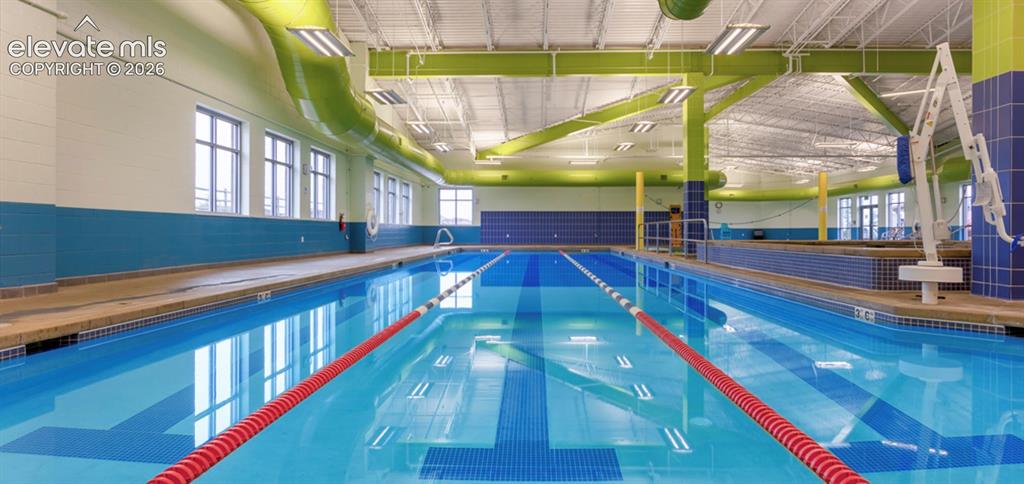 Image 41 of 41: Indoor and Outdoor Pools at the recreation Center.