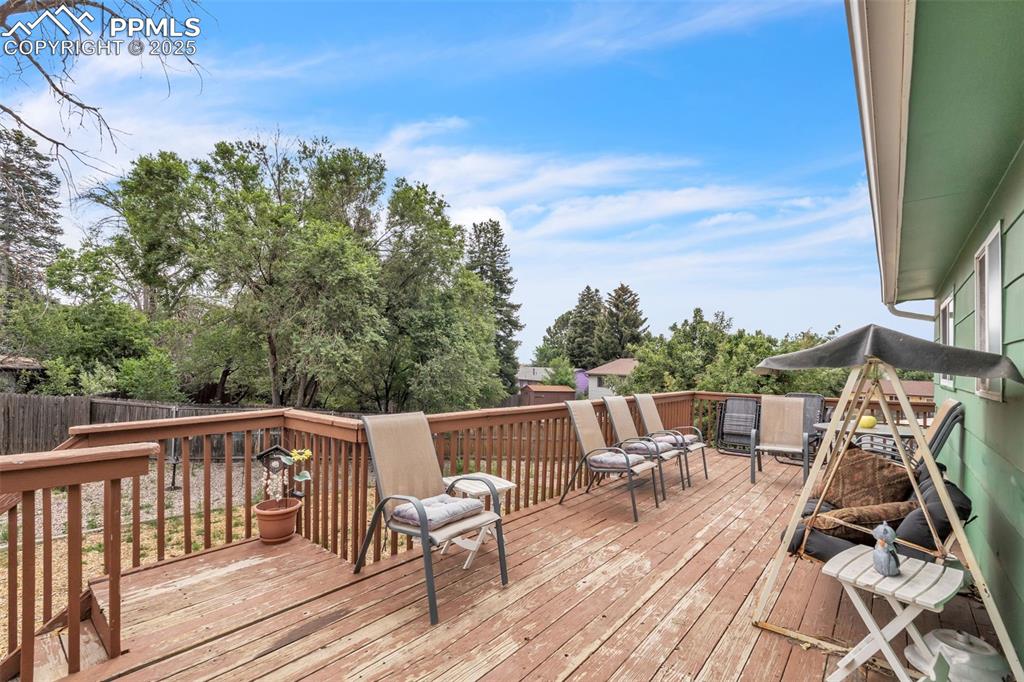 Image 42 of 49: View of wooden deck