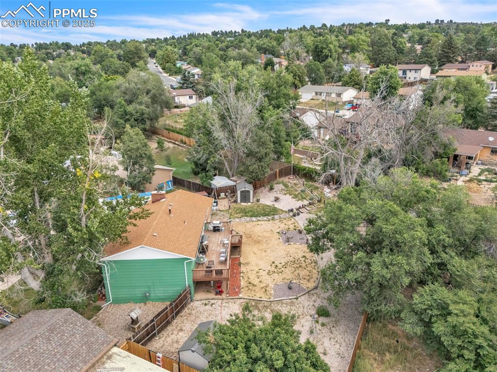 Image 48 of 49: Aerial perspective of suburban area