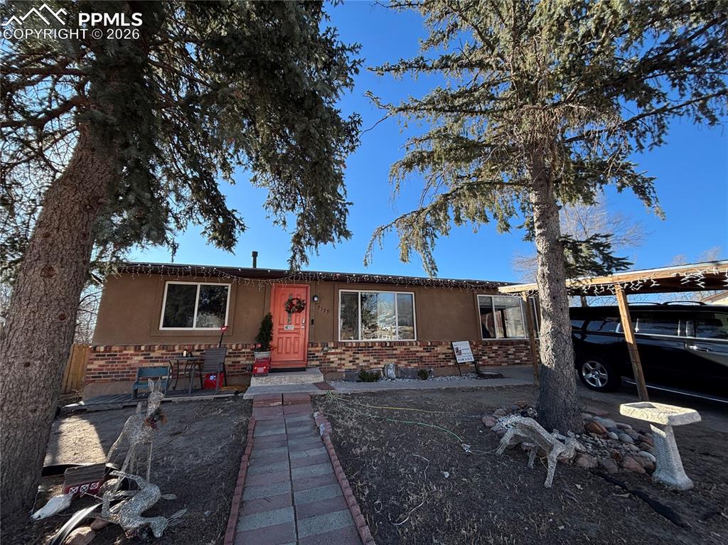 Caption: Front of Structure