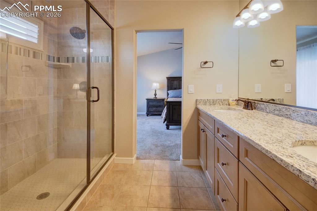 Image 16 of 36: Master bathroom spa walk in shower
