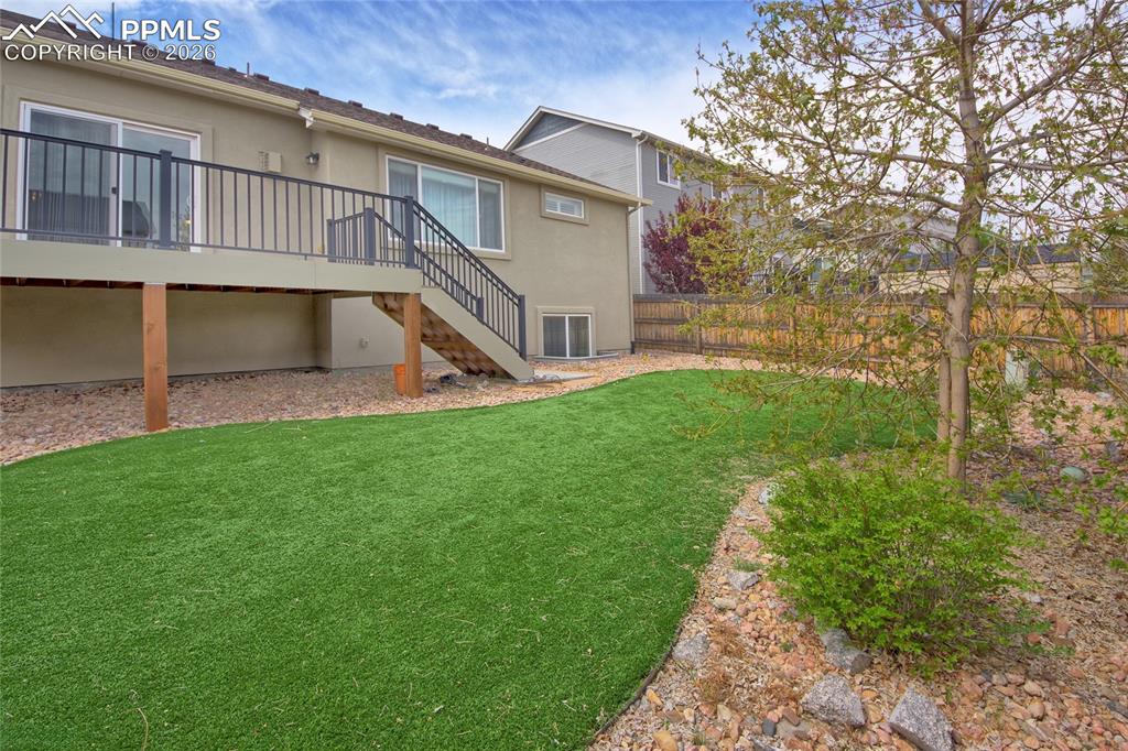 Image 33 of 36: Rear yard completely fenced