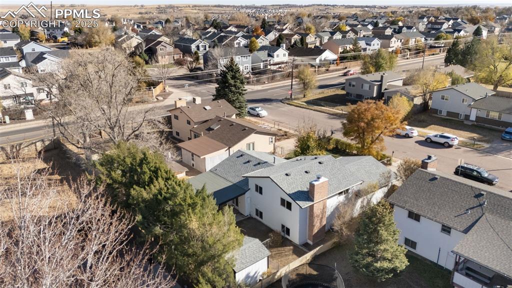 Image 32 of 34: Aerial view of residential area