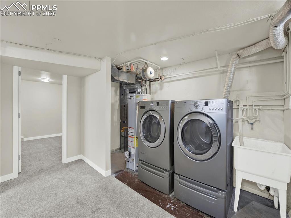 Image 19 of 42: Washer and dryer Included!