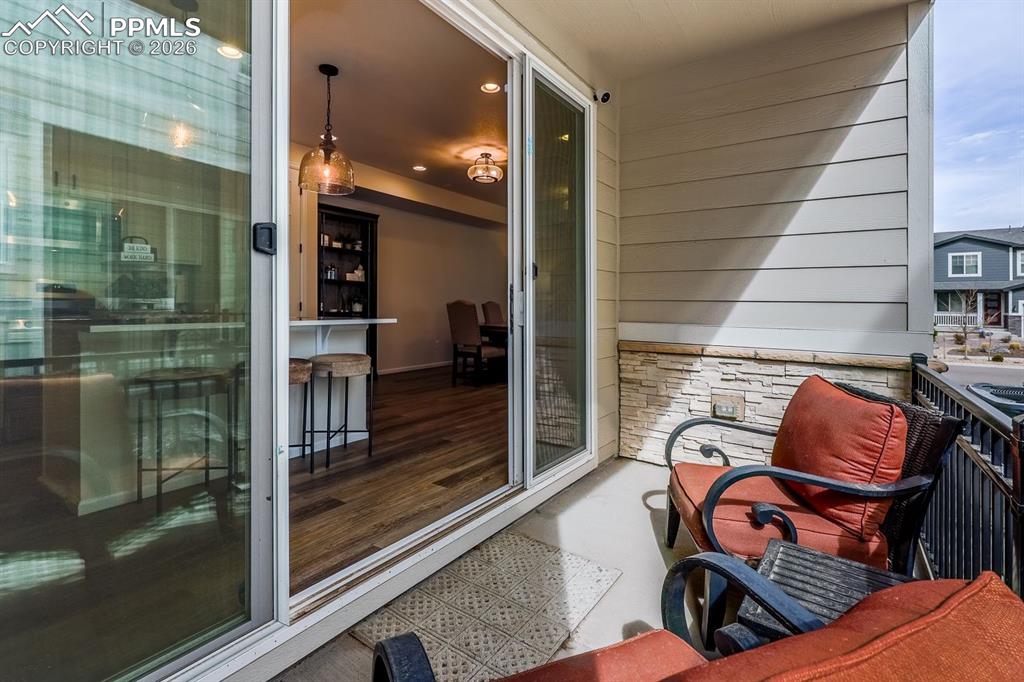 Image 23 of 29: Patio off of the kitchen!