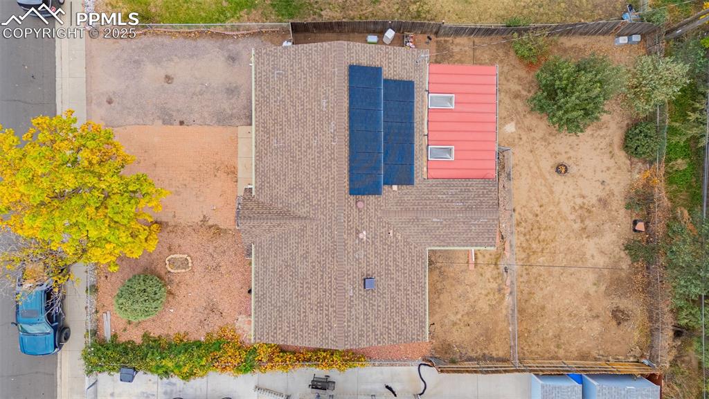 Image 31 of 37: View from above of property