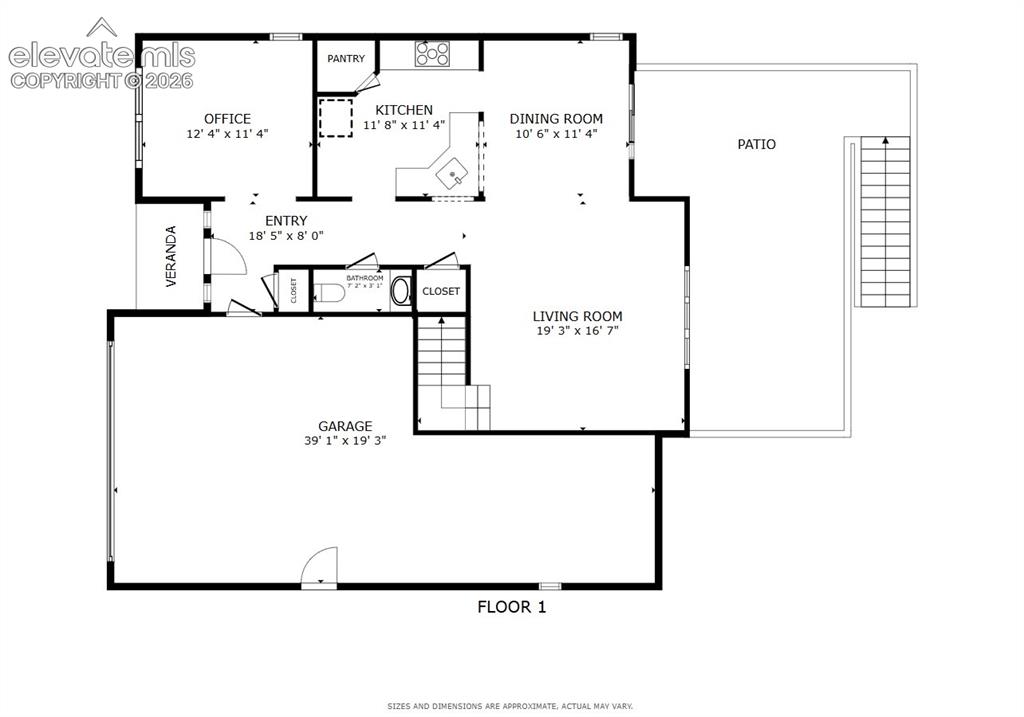 Image 30 of 31: Floor plan - main level