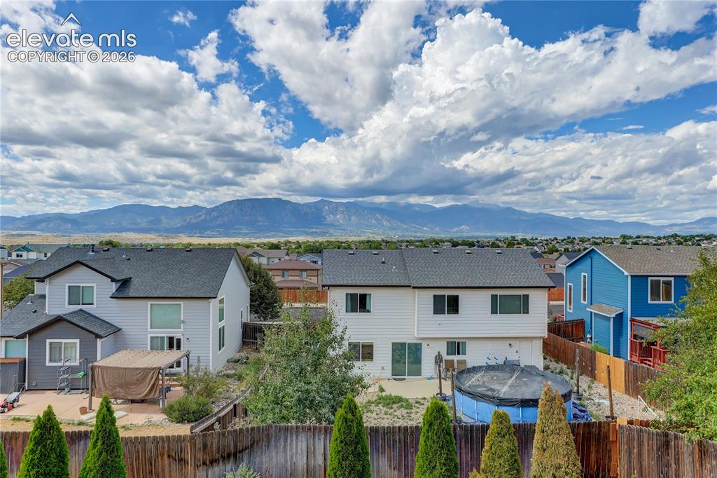 Image 9 of 31: View from deck to the mountains