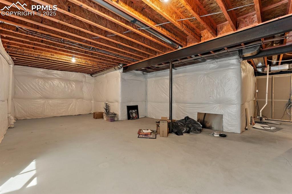 Image 43 of 46: View of unfinished basement