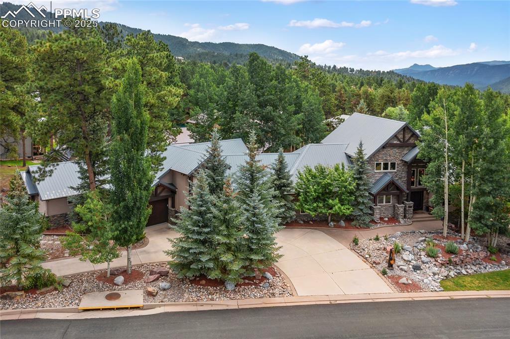 Caption: A sprawling home on an expanded corner lot