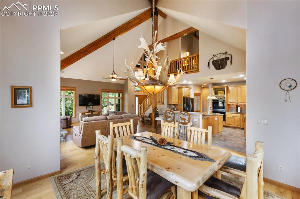 Image 15 of 46: A designated Dining space off the kitchen and living room completes this op