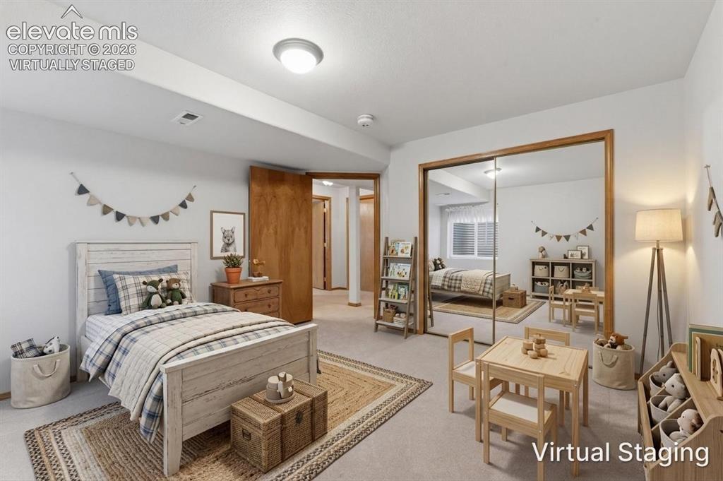 Image 39 of 50: 5th bedroom virtually staged