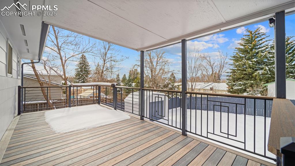 Image 25 of 37: Brand new covered deck