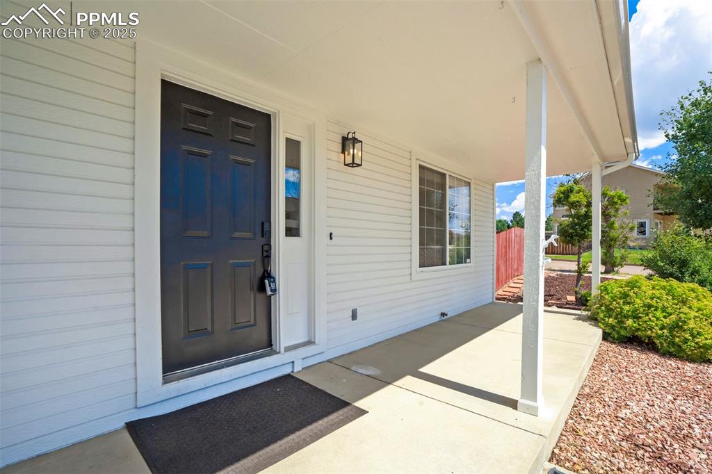 Image 8 of 48: Freshly painted front door
