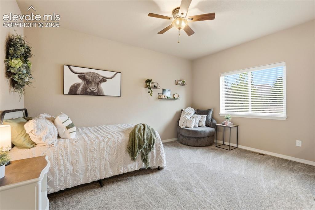 Image 26 of 47: Large upstairs bedroom with attached bathroom