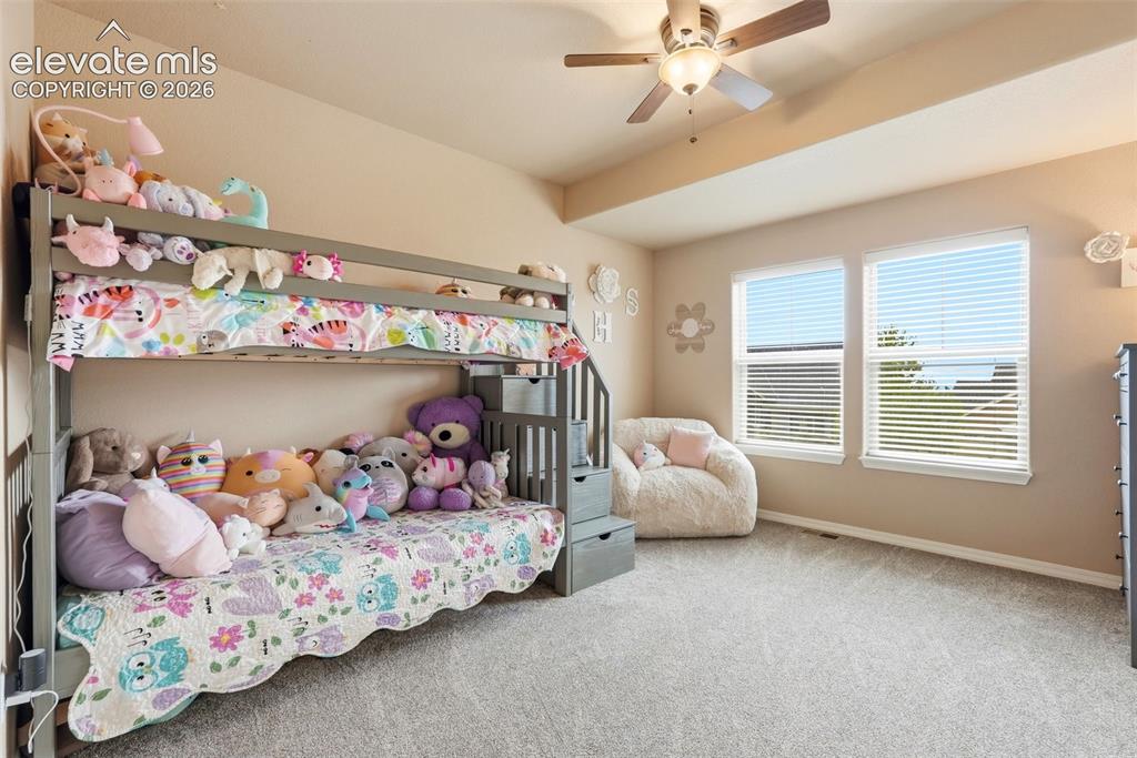 Image 32 of 47: Third large upper bedroom with adjacent full bath