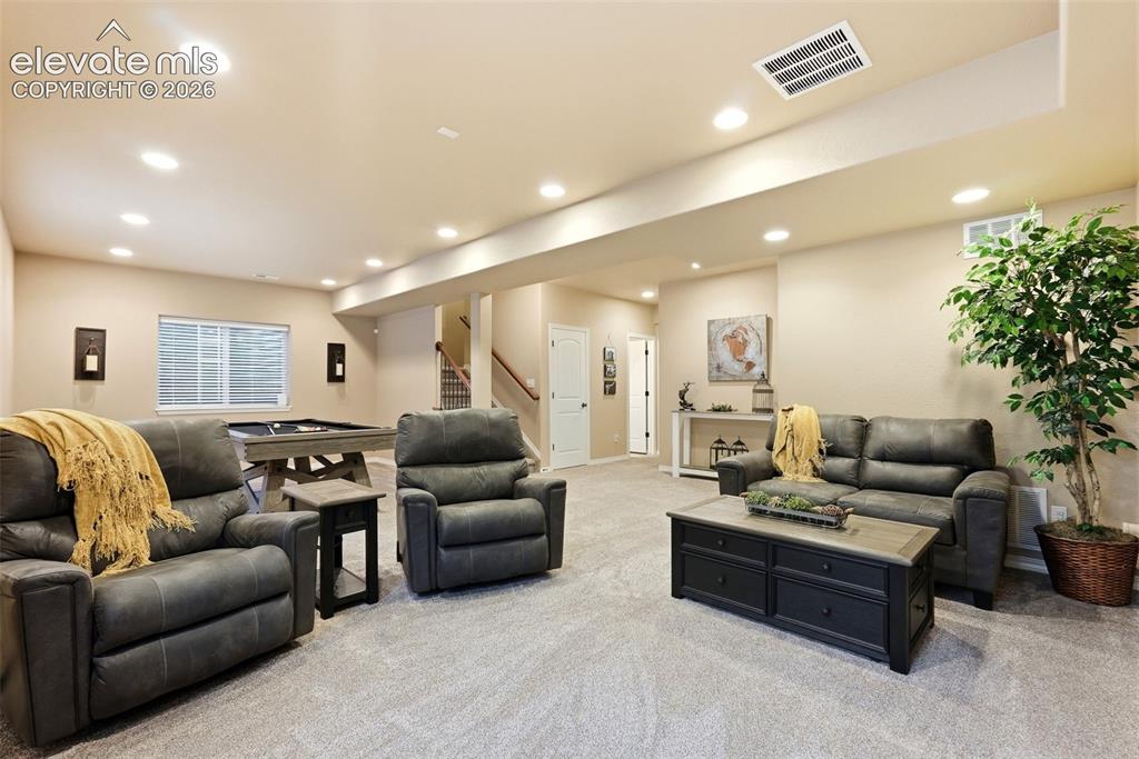 Image 35 of 47: Large basement pre-plumbed for a wet bar
