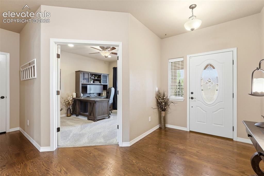 Image 7 of 47: Main level office with french doors