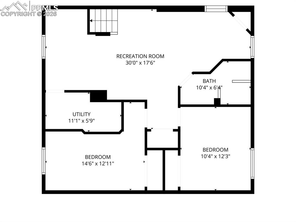 Image 34 of 39: Basement floor plan