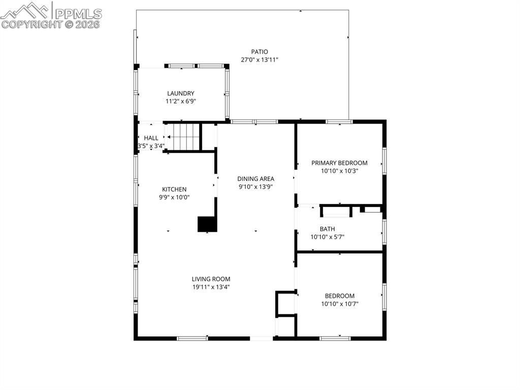 Image 35 of 39: Main level floor plan