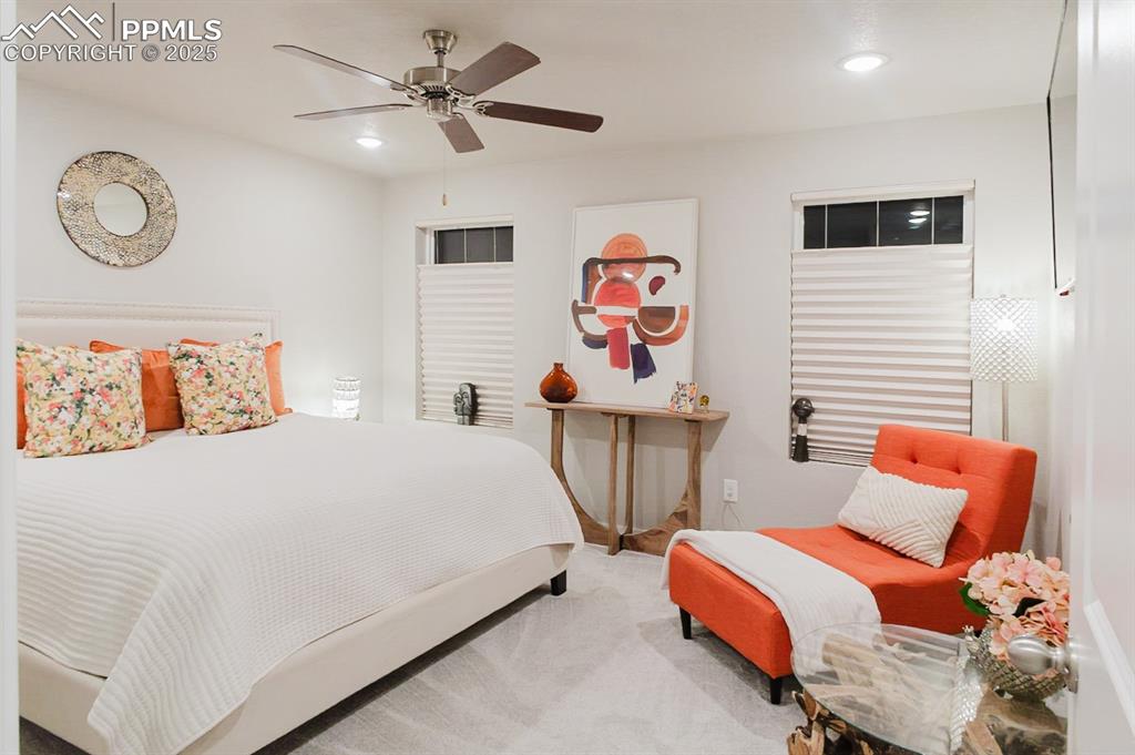 Image 18 of 37: The primary bedroom is HUGE, with plenty of room for a king sized bed and a
