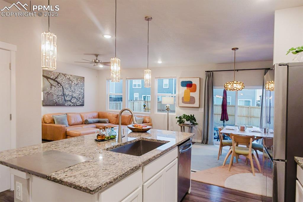 Image 8 of 37: There is a corner walk-in pantry plus an additional storage closet across f