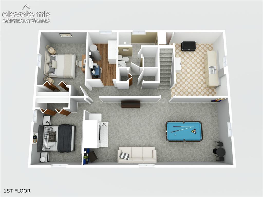 Image 36 of 36: 3-d floor plan for basement - see virtual tours